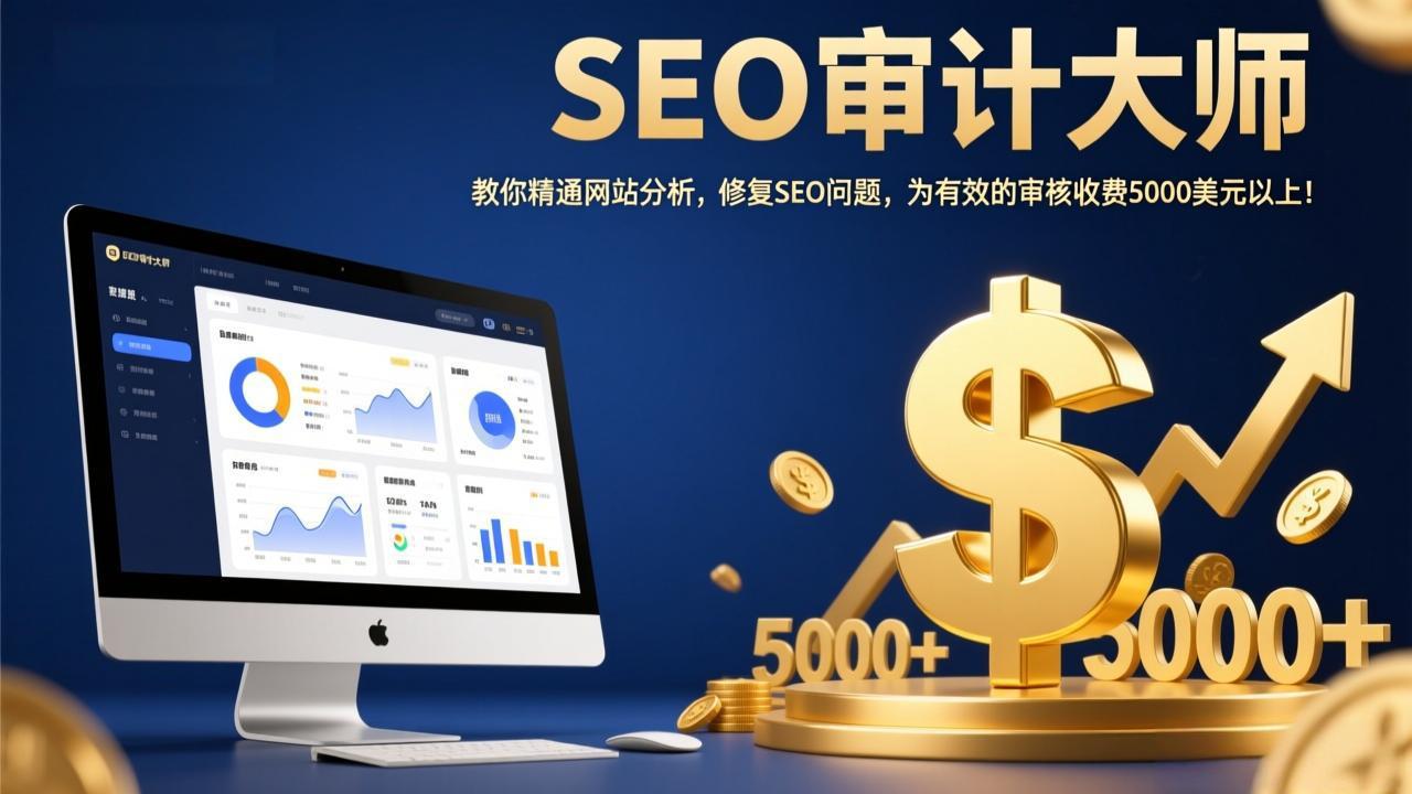 SEO审计大师：教你精通网站分析，修复SEO问题，为有效的审核收费5000美元以上！-laogaiwz