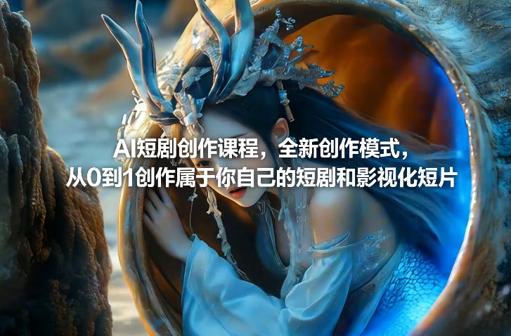 AI短剧创作课程，全新创作模式，从0到1创作属于你自己的短剧和影视化短片-laogaiwz
