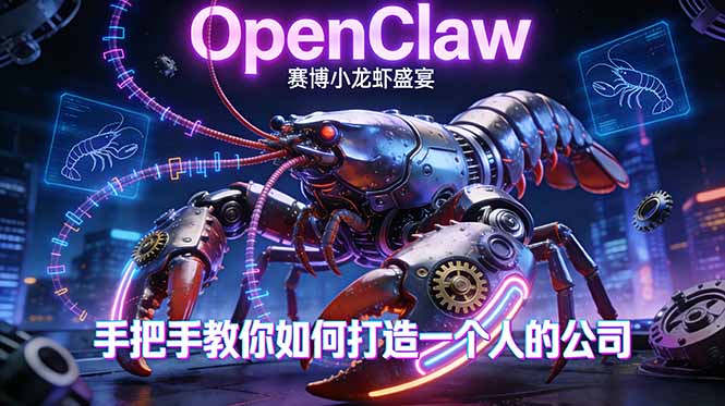OpenClaw，小龙虾-从产品到爆款的成长之路，手把手教你如何打造一个人的公司-laogaiwz