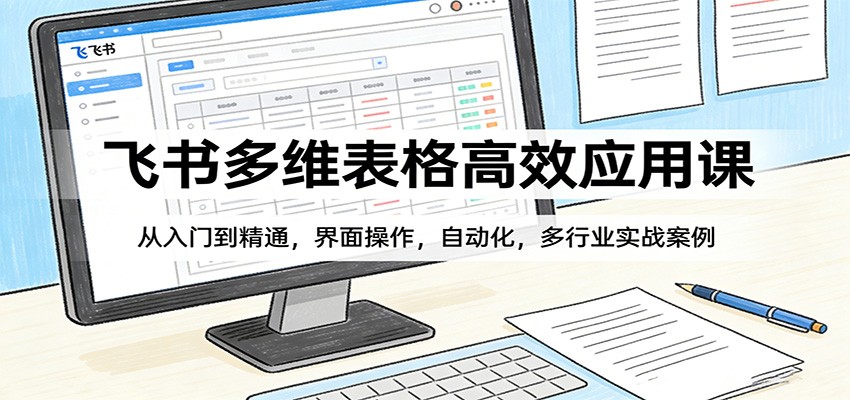 飞书多维表格高效应用课：从入门到精通，界面操作，自动化，多行业实战案例-laogaiwz