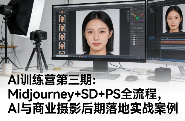AI训练营第三期：Midjourney+SD+PS全流程，AI与商业摄影后期落地实战案例-laogaiwz