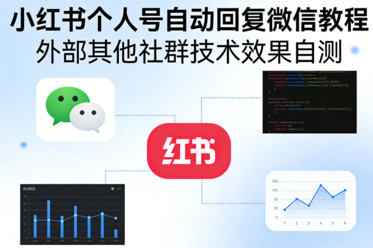小红书个人号自动回复微信教程，外部其他社群技术，效果自测-laogaiwz