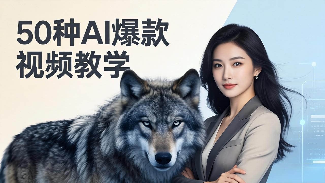 50种AI爆款视频教学：影视级古诗词+治愈萌宠+山海经蛟龙，高阶宝典商业落地-laogaiwz
